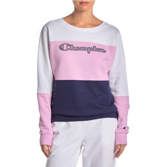 NWT Champion Colorblock Sweatshirt - Picture 1 of 3